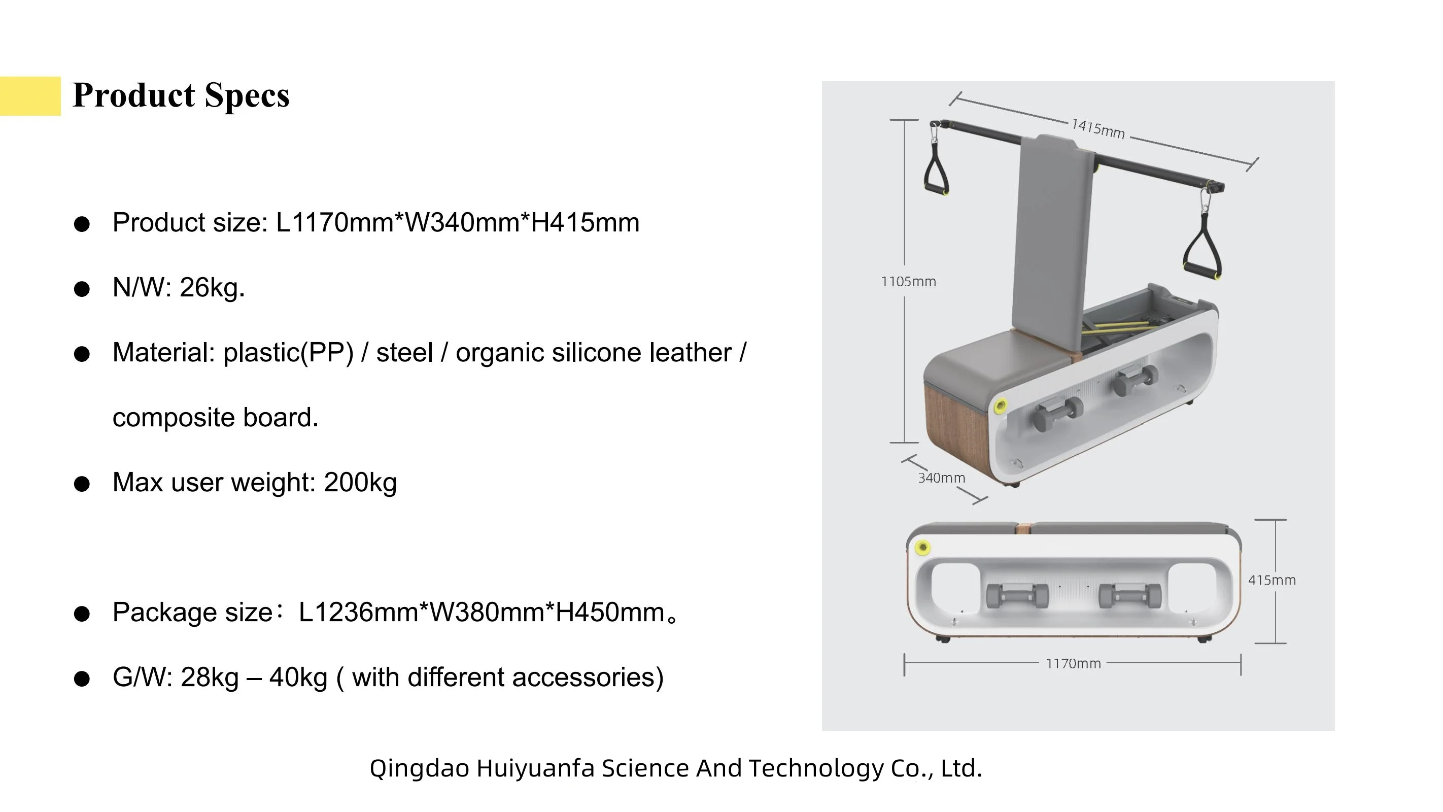 13,290 *ทักแชทผ่อน0%ค่าส่ง 0บ.(Global Version) Kingsmith Multifunctional Gym Bench ม้านั่งออกกำลังกายอเนกประสงค์ พร้อมอุปกรณ์สำหรับการฝึกซ้อม
