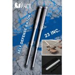 ดิ้วขาว (กระบองยืดหด) น้ำหนักเบา แต่แข็งแรง พกพาสะดวก จับถนัดมือ วัสดุท่อนปลายปะทะเป็นแกนเหล็ก กระแทกเก็บสะดวก หุ้มด้วยโพลีเอสเตอร์ ทำให้ไม่บาดเจ็บสาหัส แต่หยุดชะงัก ตัวบอดี้ผสมเส้นใยไนลอน นวัตกรรมใหม่มีความทรงจำของรูปทรง ไม่บิดเบี้ยวง่าย หรือคดงอในขณะใช้