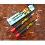 กระบอก 2 ท่อนซ้อม อย่างดี ด้ามพิมพ์ลายมังกร สีดำแดง นุ่มมือ เหมาะกับการฝึกฝน