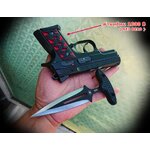 ด้ามประกับปืนรามี่ ลายกราฟฟิกทูโทนสีแดงดำ