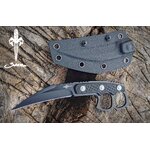 มีดใบตาย Combat Assassin มีดลูกครึ่งไฮบริด ผสมกันระหว่างมีดคารัมบิต และ มีดใบตาย ด้ามจับทำจาก G10 เนื้อหนา ขึ้นลายกันลื่น ยึดด้วยน็อตพิเศษ 3 จุดแข็งแรง มาพร้อมซอง Kydex ติดตั้ง Tek-lock เวอร์ชั่น 2 แบบSpecial สวยดุดัน คุ้มค่ามาก