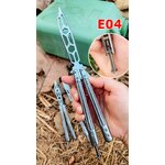 E04 /Balisong Trainer มีดควงซ้อม ไม่มีคม ไม่มีความแหลม กลับจากสแตนเลส 440 กันสนิม ตัวมีดขนาดใหญ่ full size เต็มมือเล่นง่าย ตัวล็อคท้ายเป็นสปริง ไม่สะบัดไปมาขณะเล่น สำเนา สำเนา สำเนา