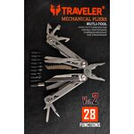 คีมอเนกประสงค์ ⚡เวอร์ชั่นใหม่ 28 in 1 Travelerคีมขนาดใหญ่เต็มมือ มีอุปกรณ์มาให้ในชุดถึง 28 ชิ้น