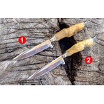 🔥มีดด้ามขาสัตว์แท้ จากนอร์เวย์🔥 มีดใบตาย ที่เป็นของสะสมส่วนตัว ที่นำมาจากประเทศนอร์เวย์ อายุ 10 ปีได้ ด้ามจับทำจากขาสัตว์แท้ใบมีดสแตนเลส 440 สัมผัสการจับรายละเอียดของขนเข้าถึงธรรมชาติได้อย่างดี มาพร้อมซองหนังแท้ ตีแบนจากค่ายโดยตรง