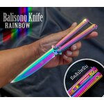 มีดบาลิซองเรนโบว์🏳️🌈 Elite มีดบาลิซองที่หลายคนชื่นชอบ มาในรูปแบบของสแตนเลสทั้งด้ามและใบมีด ทำสีเคลือบไทเทเนียมสีรุ้งว้าววับ ด้ามจับทำเป็นร่องคลื่นขนาดใหญ่ จับถนัด จับได้ดี มาพร้อมคลิปหนีบกระเป๋า และซองผ้าไนลอนสวยงาม