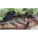 THR010มีดขว้างใบหอกปีศาจดำ 3 เล่มใหญ่ ขนาดกลาง เน้นฝึกฝนแบบเรียนรู้ เพื่อเพิ่มทักษะ