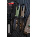EDP001 มีดยังชีพ 5 in 1 มีดพกที่ติดตั้งอุปกรณ์สำคัญในการใช้ชีวิตกลางแจ้ง ประกอบด้วย 1.มีดเดินป่า 2.ที่จุดไฟ 3.นกหวีด 4.เข็มทิศ 5.ที่ลับมีด มาพร้อมซองพลาสติกแข็ง พร้อมหูเข็มขัดทำจากโลหะ