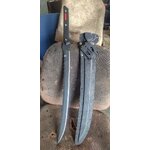 ดาบฟ้าร้อง2 ดาบ รุ่นนี้น้ำหนักเบา กวัดแกว่ง พลิ้วไหว เช่นเดิม เพิ่มเติมคือด้ามที่ยาวขึ้น จับได้ทั้ง2มือ