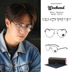 กรอบแว่นสายตา Weekend 90072 C11 Matte Black