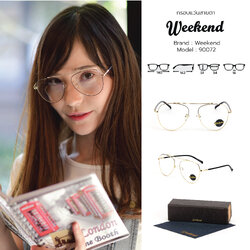 กรอบแว่นสายตา Weekend 90072 C7 Gold