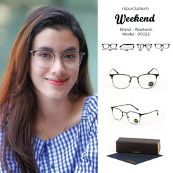 กรอบแว่นสายตา Weekend 90023 C11 Matte Black