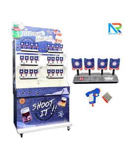 เช่าเกมส์ CARNIVAL GAME ยิงเป้า ขนาด (W) 90 x (L)50 x (H)176 cm. พร้อมเป้า 4 เป้า 6 ชุด ปืนกระสุนโฟม 2 ชุด