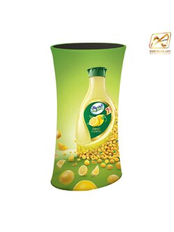 เคาน์เตอร์ผ้าออกบูธ วงรี รุ่น R02 ขนาด (W)59.5 x (L)39.5 x (H)100 cm.ถอดประกอบได้ พร้อมกระเป๋า 1 ใบ