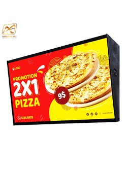 ป้ายไฟLED ตู้ไฟLED ขนาด 80X45 cm. สามารถติดตั้งแบบติดผนัง-เพดานได้ ติดตั้งง่าย ประหยัดพลังงาน ถอดประกอบได้