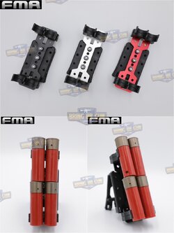 จิงโจ้ใส่กระสุนลูกซอง 4 นัด (แผงกระสุนลูกซองจิงโจ้โหลดเร็ว 4 นัด) ยี่ห้อ FMA รุ่น บอดี้อลูมิเนียม FMA Pratical 4Q shotshell Carrier（CNC)