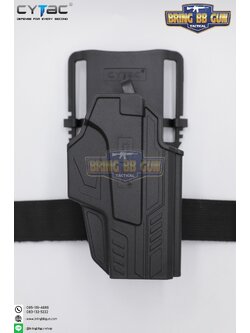 ซองปืนพกนอกปลดนิ้วโป้ง Gen2 Glock19 + เพลทโหลดต่ำ ยี่ห้อ Cytac (T-Thumbsmart G2 Series G19 Holster with Low Ride Belt Loop) ปืนที่ใส่ได้ Glock 19 , 23 , 32 (Gen 1-4) / Glock 19 (Gen 5)