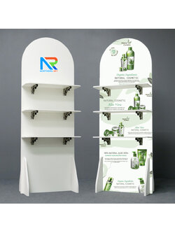 ชั้นวางสแตนดี้ไม้ MDF ปิดผิวเมลามีน ขนาด (W) 58 x (L) 30 x (H) 160 cm.