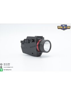 ไฟฉายและเลเซอร์สีแดง ติดปืนสั้น รุ่น MS บอดี้พลาสติก