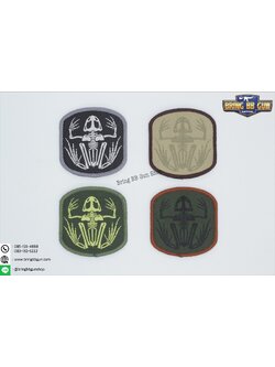 Patches (ด้านหลังมีตีนตุ๊กแก) ลาย Navy Seal Frog Skeleton (ลายโครงกระดูกกบ)