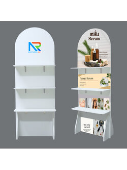 ชั้นวางสแตนดี้ไม้ MDF ปิดผิวเมลามีน ขนาด (W) 58 x (L) 30 x (H) 160 cm.