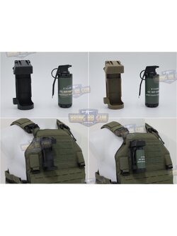 ระเบิดควัน แบบ Dummy + Smoke Grenade Pouch (ระเบิดควัน + ซองใส่ระเบิดควันแบบปลดไว) (Smoke Grenade) (Gernade Pouch) (Quick Release Grenade Pouch)