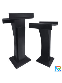 โพเดียมไม้ สีดำ ทรงโมเดิร์น TOPตรง ขนาด (W)55 x (L)42 cm. สูง 111 cm.