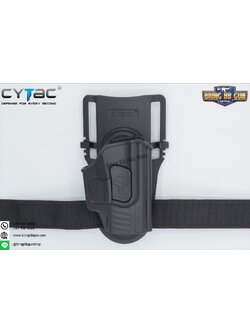 ซองปืนพกนอกปลดนิ้วชี้ Sig Sauer P365 + เพลทโหลดต่ำ ยี่ห้อ Cytac (R-Defender G3 Series P365 Holster with Low Ride Belt Loop)