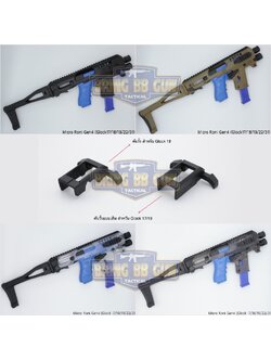 ชุดประกอบปืนสั้น Micro Roni Gen4 สำหรับปืนGlock17/18/19/22/31 (Toy Version)