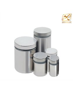 หมุดลอยสแตนเลส สีเงิน ยึดกรอบภาพอะคริลิค หรือหมุดยึดกระจก (สั่งขั้นต่ำ 12 อัน)