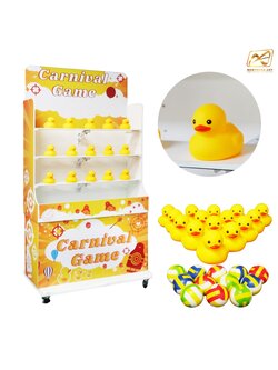 CARNIVAL GAME เกมส์ปาเป็ด ขนาดโครง (W) 90 x (L)50 x (H)176 cm. พร้อมเป็ดยาง 15 ตัว และบอลโฟม 12 ลูก