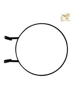 ตู้ไฟLEDทรงกลม 2 หน้า ขอบสีดำ พร้อมอะคริลิคหน้าเรียบ พร้อมขายื่น ติดตั้งง่าย (ราคาเฉพาะโครงตู้ ไม่รวมงานพิมพ์)