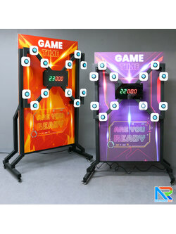 เช่าเกมส์กดปุ่มไฟฟ้า ขนาด (W)134 x (D)60 x (H)197 cm. พร้อมจอแสดงผล LED นับคะแนน