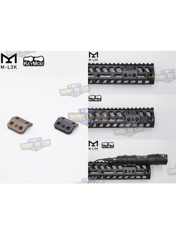 ขาจับไฟฉาย Arisaka Offset Scout Mount รุ่น MINI (ขาจับไฟฉายเอียง 45 องศา) (45 Degree Offset Light Mount for M300/M600/Modlite PLHv2/Streamlight Protac Rail Mount 1, 2 and HL-X) (Arisaka) (Offset Scout Mount) (Offset Light) (ใช้ได้กับชุดหน้าระบบราง M-Lok แ