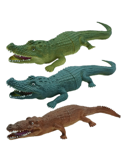 จระเข้เจ้าสมุทร(คละสี) ของเล่นเด็ก ของเล่นเสริมพัฒนาการ ยางบีบ T001-GE020035B0 - 6267993402707