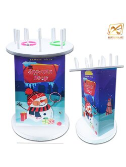 เกมส์โยนห่วง ขนาดแป้นกลม 73.5 ซม. สูง 120-130 ซม. พร้อมห่วงขนาด 5 อัน