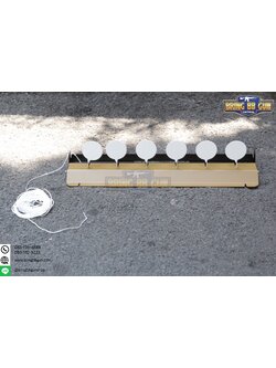 เป้าเพลตเหล็กสำหรับฝึกซ้อมยิงปืนบีบีกัน รุ่น ตั้งพื้นแถวเรียง (The Plate Rack)