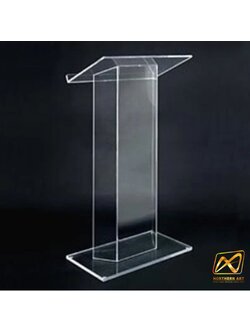 โพเดียมอะคริลิคให้เช่า อะคริลิคใส ขนาด 60x40x117 cm. พร้อมบริการรับ-ส่ง กทมฯและปริมณฑล