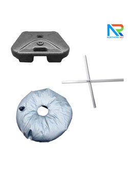 ฐานธงชายหาด ฐานเหล็ก ฐานน้ำ ถุงน้ำ อุปกรณ์เสริม เพื่อให้มั่นคงแข็งแรงยิ่งขึ้น