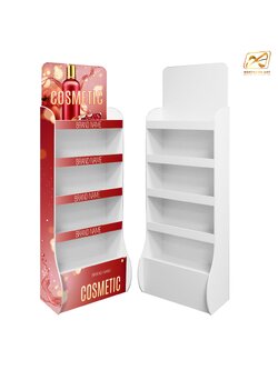 ชั้นวางสินค้าพลาสวูด 5 ชั้น ขนาด (W)55 x (D)25 x (H)160 ซม.พลาสวูดหนา 8 มม.พร้อมงานพิมพ์