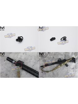 แป้นหูกวินจับราง M-Lok + หูกวิน (ชุดหูกระวินปลดไว ราง M-Lok) (System Quick Demolition) (ใช้ได้กับชุดหน้าระบบราง M-Lok เท่านั้น)