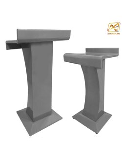 เช่าโพเดียมเหล็ก สีเทา TOPตรง ขนาด (W)55 x (L)42 x (H)115 cm. บริการรับ-ส่ง กทมฯและปริมลฑล