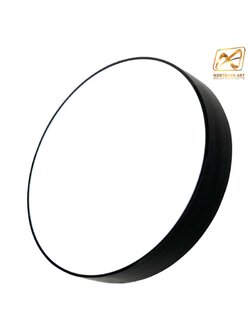 ตู้ไฟLED วงกลม 1 หน้า ขอบสีดำ หน้าเรียบ พร้อมอะคริลิคสีขาว (ราคาเฉพาะโครงตู้ไฟ ไม่รวมงานพิมพ์ )