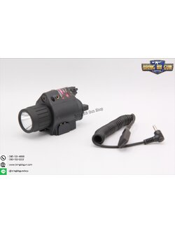 ไฟฉาย และ เลเซอร์ (สีแดง) ติดปืน รุ่นM6