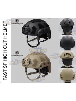 หมวก FAST SF SUPER HIGH CUT ยี่ห้อ Emerson (Emersongear Fast SF Super High Cut Tactical Helmet) (Ultra High Cut) (Super High Cut) (Tactical Helmet) (OPS-C)
