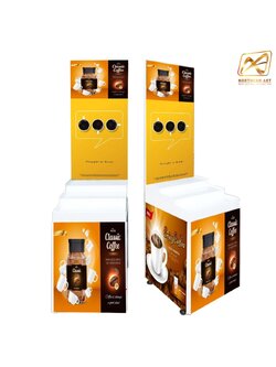 ชั้นวางสินค้าเหล็ก รุ่นขั้นบันไดตื้น ถอดประกอบได้