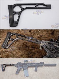 พานท้ายปืนแบบพับได้ รุ่น Folding Skeletonized Stock