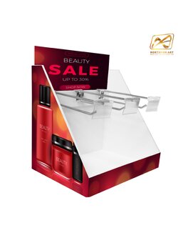 ชั้นวางสินค้าตั้งโต๊ะ TB01 ขนาด30x25x35 ซม.วัสดุพลาสวูดหนา 5 มม.( ไม่รวมขอแขวน )