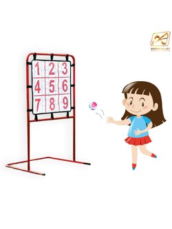 เช่าเกมส์ปาบอล ตั้งพื้น ขนาด (W)66 x (H)117 cm.ถอดประกอบได้ พร้อมลูกบอล 12 ลูก เล่นสนุกทุกที่ทุกเวลา