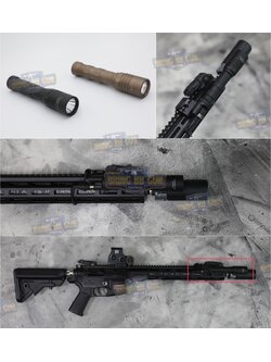 ไฟฉายติดปืน ทรง Modlite รุ่น WML PLHv2-18650 (รุ่นยาว) (หลอดLED)