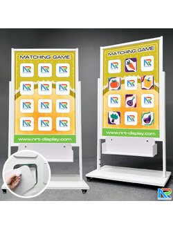 เกมส์เปิดป้ายจับคู่ 12 ช่อง Matching game ขนาด (W)94 x (D)45 x (H)170 cm.พร้อมล้อเลื่อน เคลื่อนย้ายสะดวก